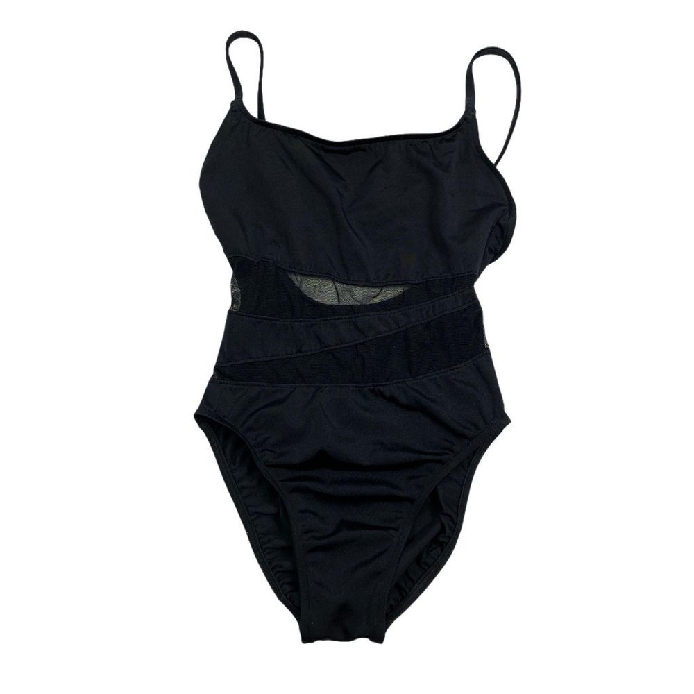 Westbound 8 Swimsuit Vintage Mesh High Cut Shelf Bra Stretch